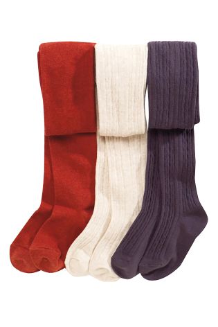 Neutral Tights Three Pack (3-16yrs)